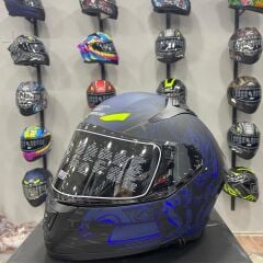 MTS M-801 SNAKE Full Face Kask MISION BLUE