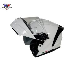 Sway 919 Güneş Vizörlü Çene Açılır Kask Beyaz