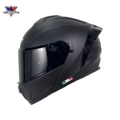 Sway 919 Güneş Vizörlü Çene Açılır Kask Mat Siyah