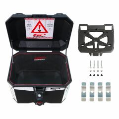 GP Kompozit Universal 33 lt Plastik Motosiklet Çantası Siyah