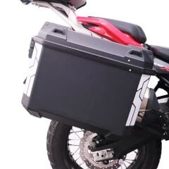 GP Kompozit Universal 26 lt x 2 Plastik Motosiklet Yan Çanta Seti Siyah