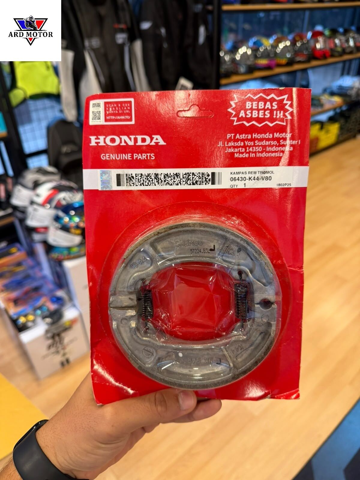 Honda Dio Pcx Activa Spacy Arka Fren Balatası Kampana 06430-K44-V80