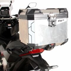 GP Kompozit Universal 37 lt Alüminyum Motosiklet Çantası Gri