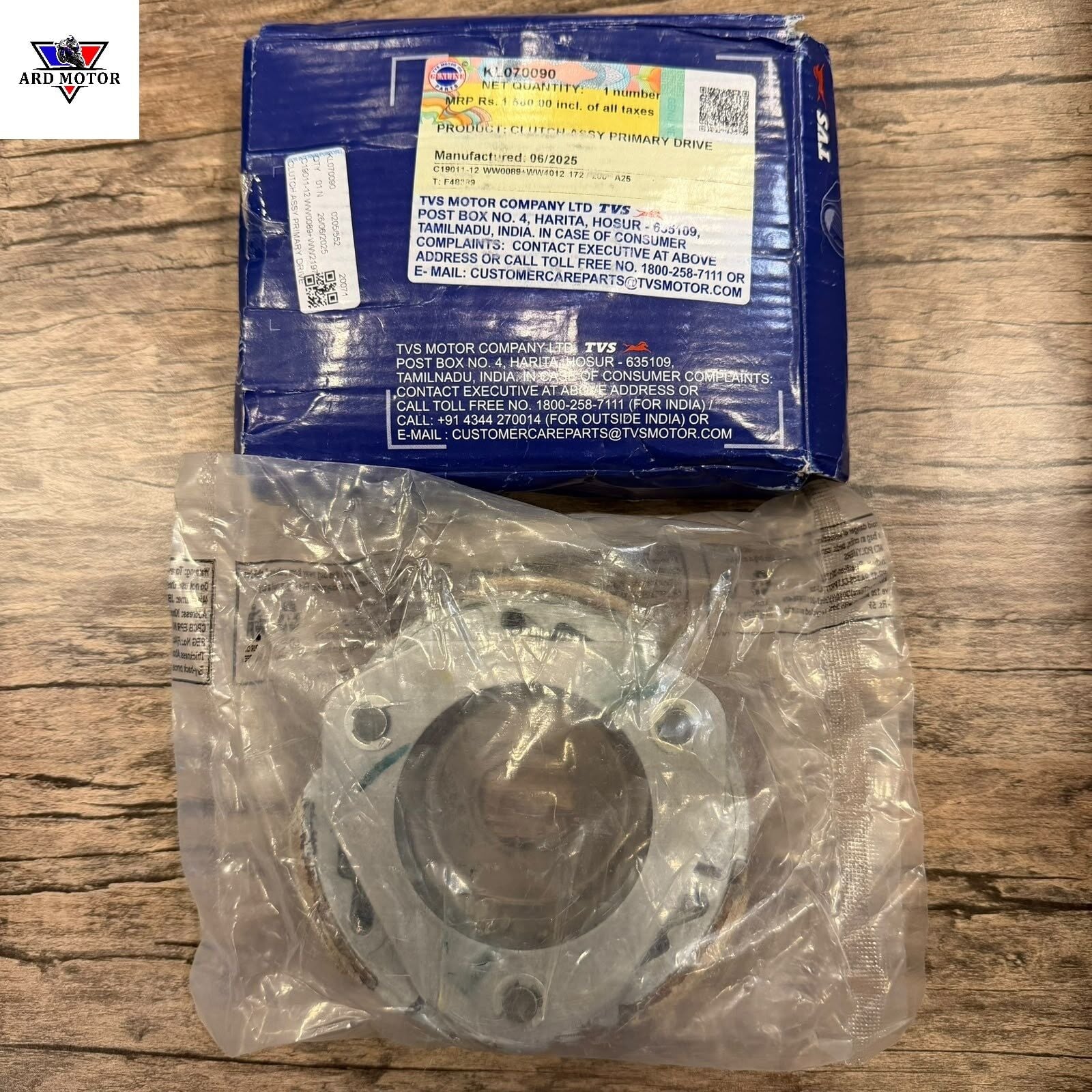 Tvs Jupiter 125 Orjinal Debriyaj Balatası ve Tablası KL070090