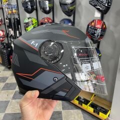 JİEKAİ YARIM KASK GÜNEŞ VİZÖRLÜ TURUNCU