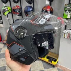 JİEKAİ YARIM KASK GÜNEŞ VİZÖRLÜ TURUNCU