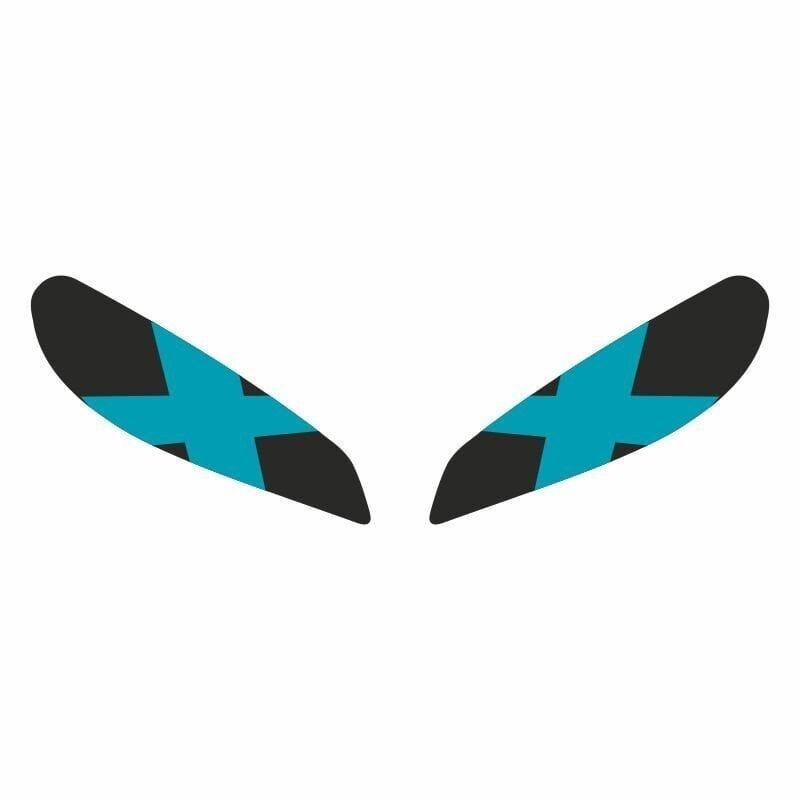 CF MOTO 250 SR 2020 - 2024 UYUMLU FAR STİCKER X MAVİ