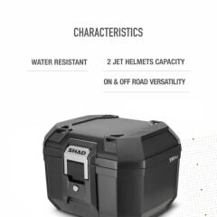 SHAD TR41 SİYAH ARKA ÇANTA VE TABLA