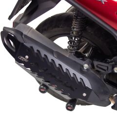 GP Kompozit Yamaha NMAX 125 / 155 2021-2025 Uyumlu Spor Egzoz Koruma Kapağı Siyah