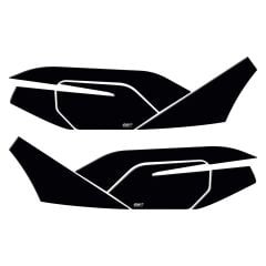 GP Kompozit Honda PCX 125 2021-2024 Uyumlu Yan Alt Ayak Pad Siyah