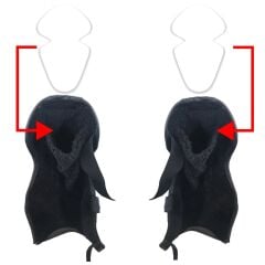 GP Kompozit Universal Bacak Koruma Örtüsü Siyah-Gri