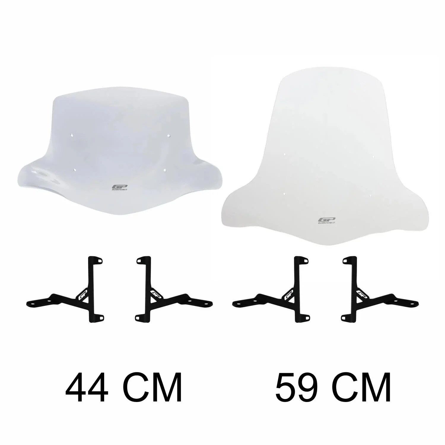 GP Kompozit Scooter Universal Elcikli Ön Cam Şeffaf 59 cm