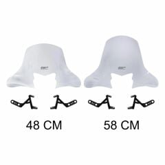 GP Kompozit Honda Activa 2023-2024 Uyumlu Ön Cam Şeffaf 58 cm