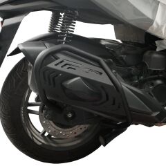 GP Kompozit Honda Forza 250 2025 Uyumlu Kapaklı Egzoz Koruma Demiri Siyah