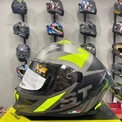 SWAY SW 865 ST Titanium Yellow Kask Full Face