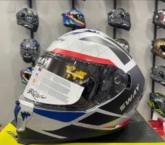 SWAY SW 865 EVOQUE White Black Red Full Face