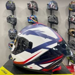 SWAY SW 865 ATOS Blue White Full Face