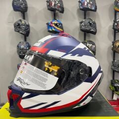 SWAY SW 865 ATOS Blue White Full Face