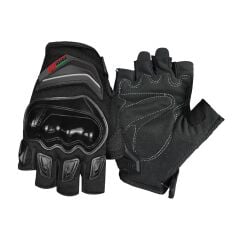 FORTE GT RS1903 Siyah Parmaksız Motosiklet Eldiveni