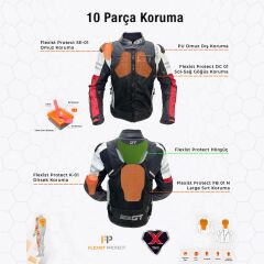 Forte GT Titan CE Sertifikalı Racing Motosiklet Montu