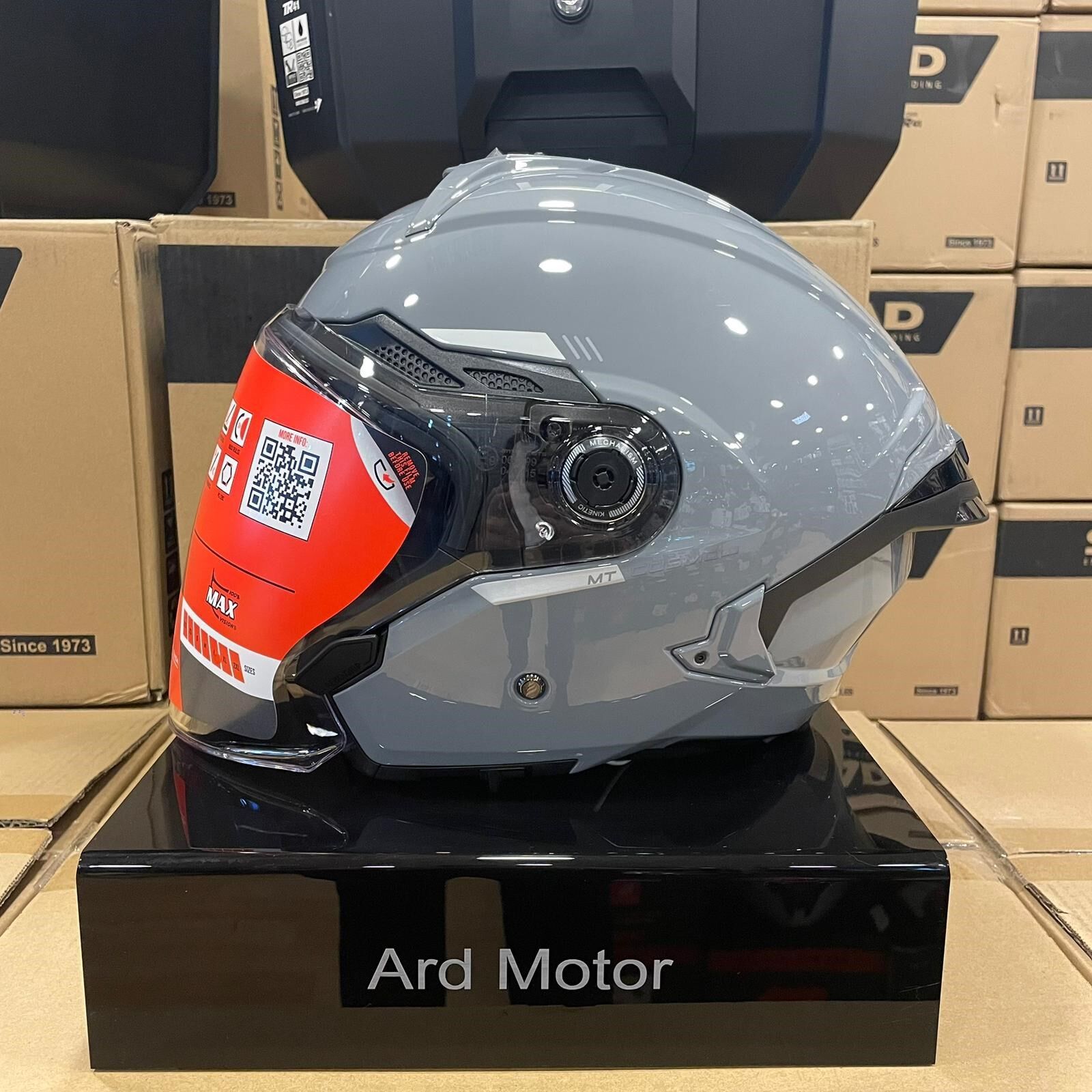 MT Cosmo SV Solid A2 Nardo Gri Açık Kask