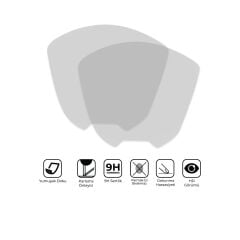 GP Kompozit Honda Dio 2023-2024 Uyumlu Motosiklet Ekran Koruyucu Şeffaf