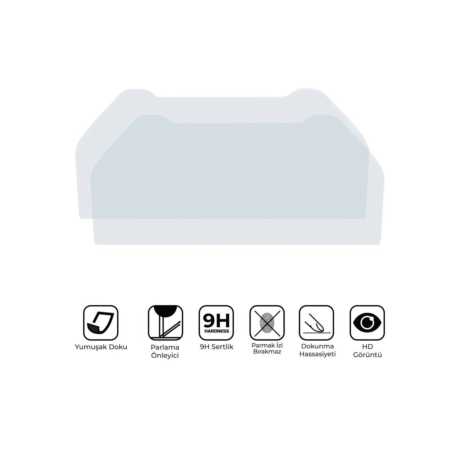 GP Kompozit Yamaha MT-25 2022-2025 Uyumlu Motosiklet Ekran Koruyucu Şeffaf