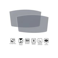 GP Kompozit Yamaha NMAX 125 / 155 2023-2024 Uyumlu Motosiklet Ekran Koruyucu Şeffaf