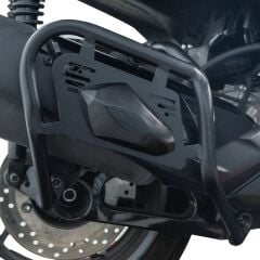 GP Kompozit Yamaha XMAX 250-400 2025 Uyumlu Kapaklı Egzoz Koruma Demiri Siyah