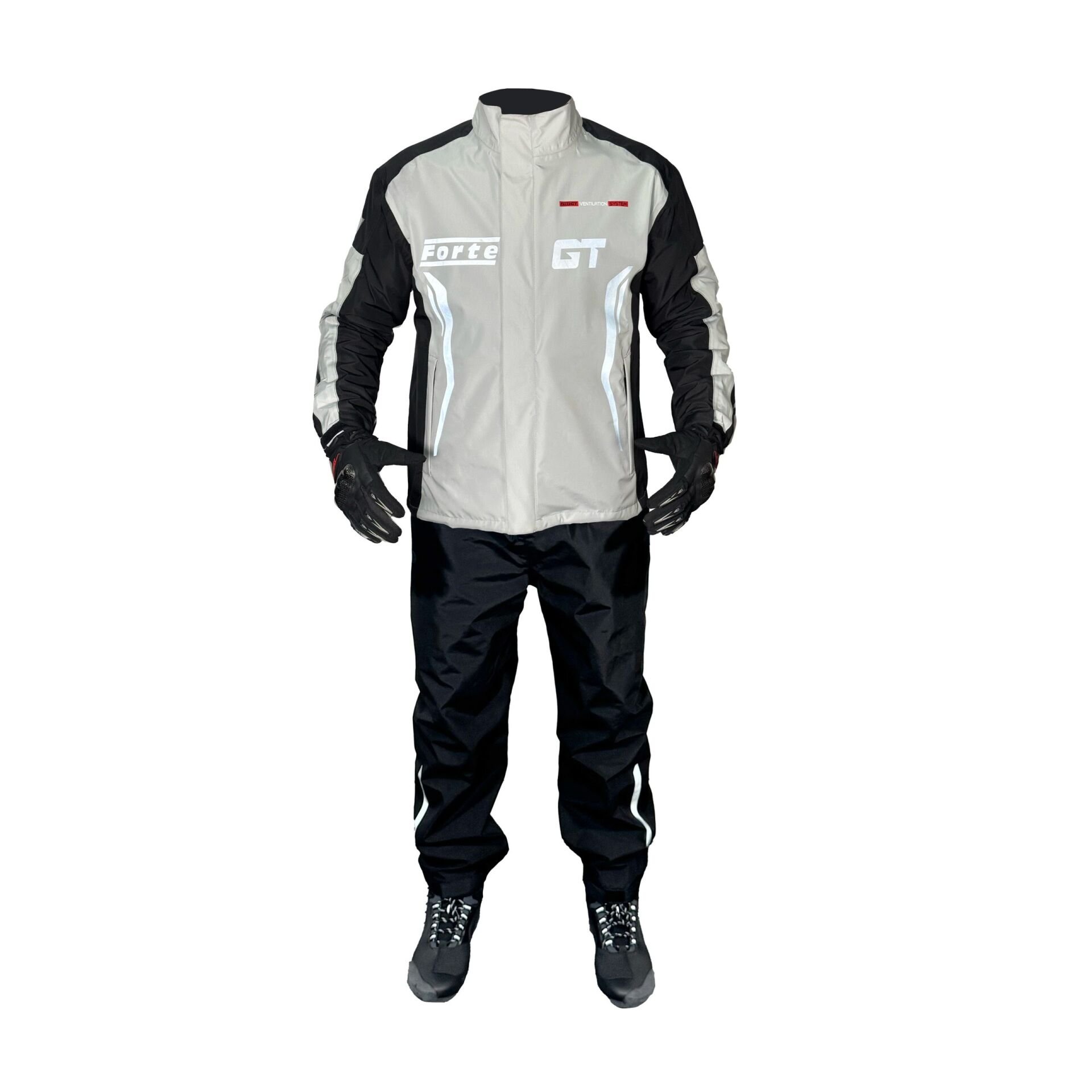 FORTE GT 2001140 Taş Siyah Yağmurluk Takım