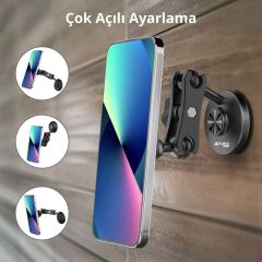 CFX-14 Manyetik Araç İçi Telefon Tutucu (Yapışkanlı – MagSafe Uyumlu)