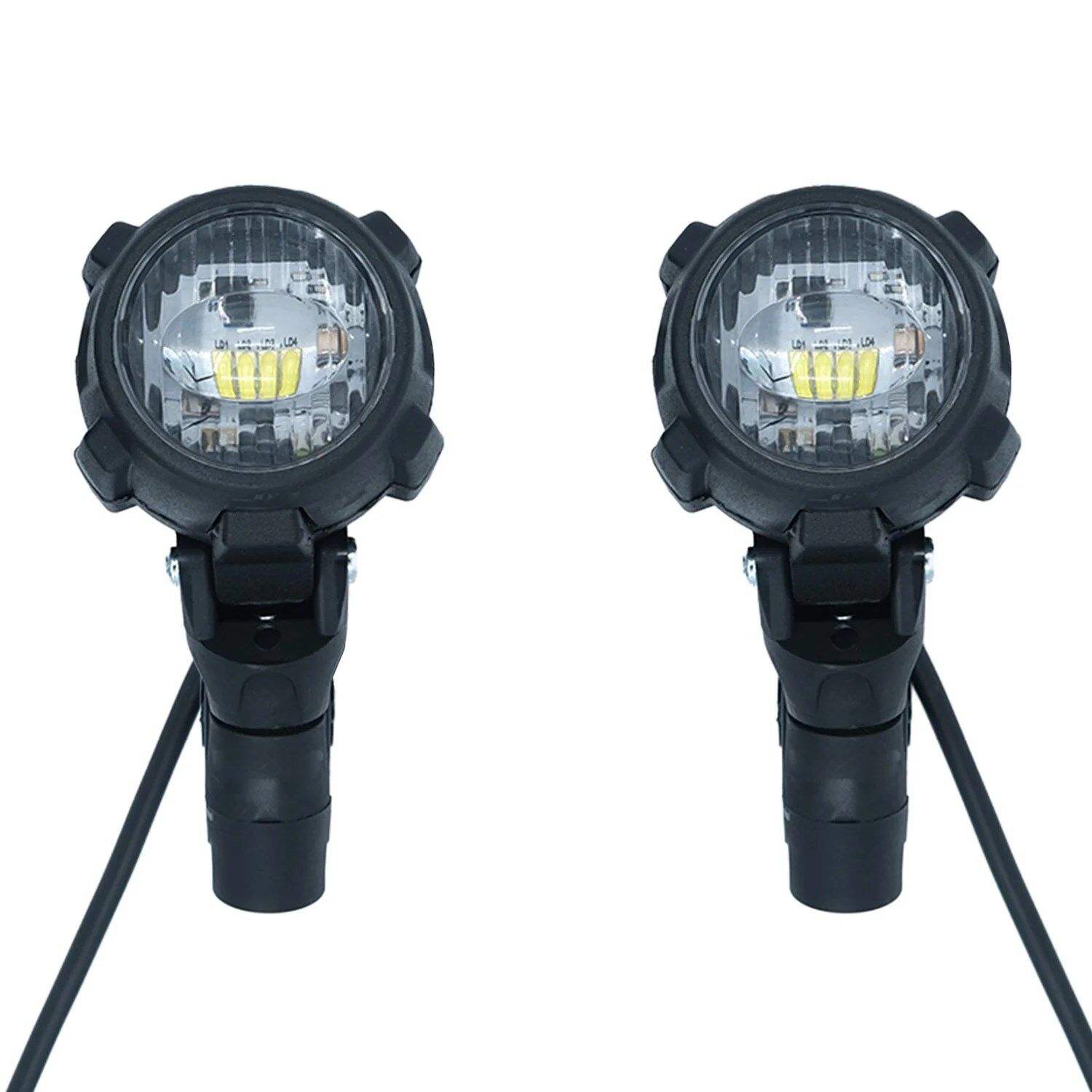 GP Kompozit SFR001 Large Universal Motosiklet Sis Farı Seti Siyah