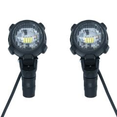 GP Kompozit SFR001 Large Universal Motosiklet Sis Farı Seti Siyah