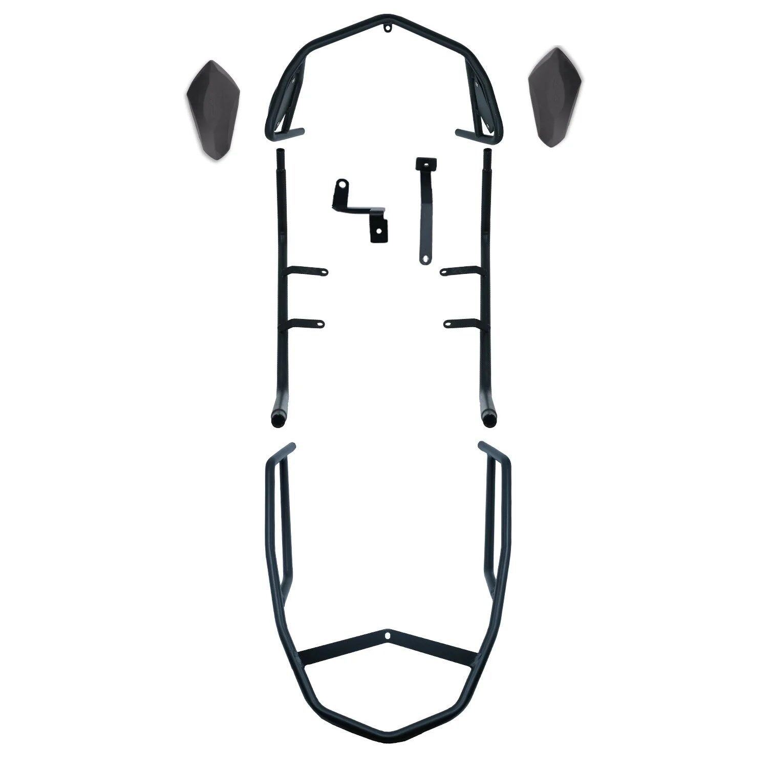 GP Kompozit Honda SH 125 2024-2025 Uyumlu Motor Koruma Demiri Siyah