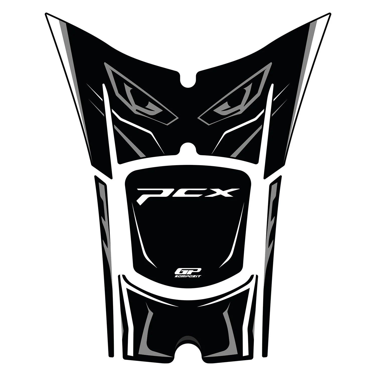 GP Kompozit Honda PCX 125 / 150 2025-2026 Uyumlu Tank Pad Gri