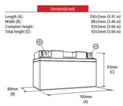 Bs Battery BTZ10S (SLA)