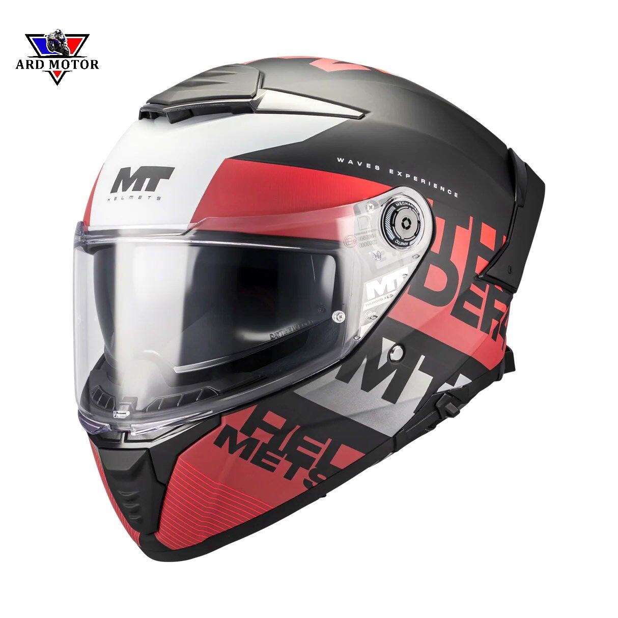 MT HELMETS THUNDER 4 SV WAVES B5 MAT KAPALI KASK