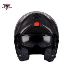 MT HELMETS GENESIS SV PURE A1 PARLAK SIYAH ÇENE AÇILIR KASK