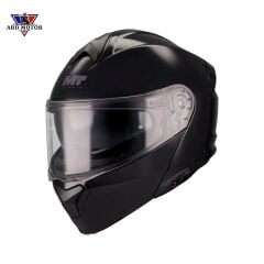 MT HELMETS GENESIS SV PURE A1 PARLAK SIYAH ÇENE AÇILIR KASK