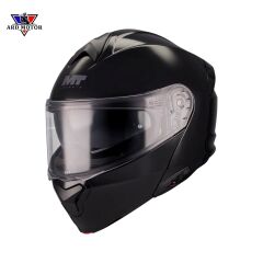 MT HELMETS GENESIS SV PURE A1 PARLAK SIYAH ÇENE AÇILIR KASK