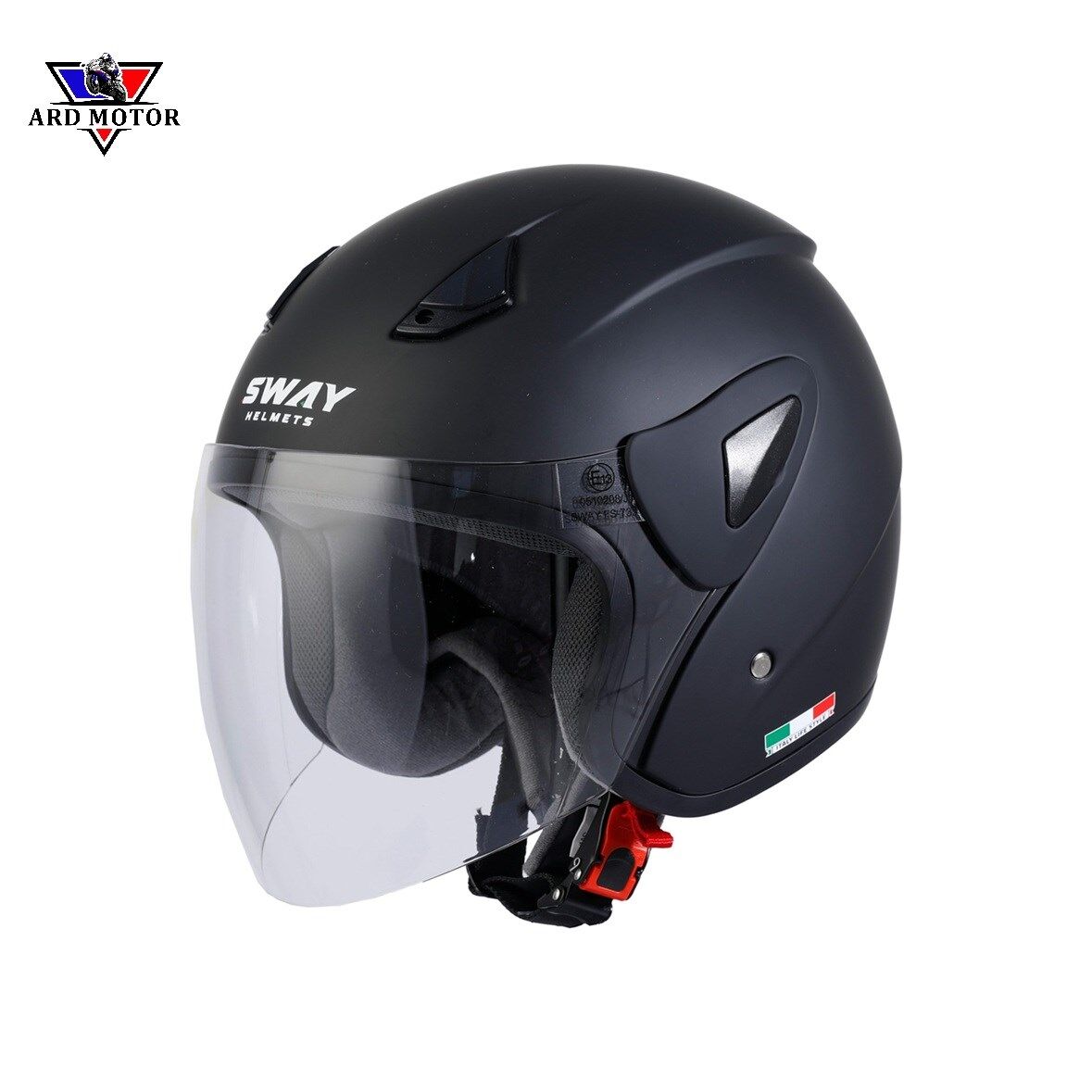 SWAY SW 700 MAT SİYAH YARIM KASK