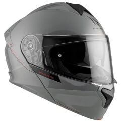 MT Genesis SV Solid A12 Parlak Gri Çene Açılır Motosiklet Kaskı