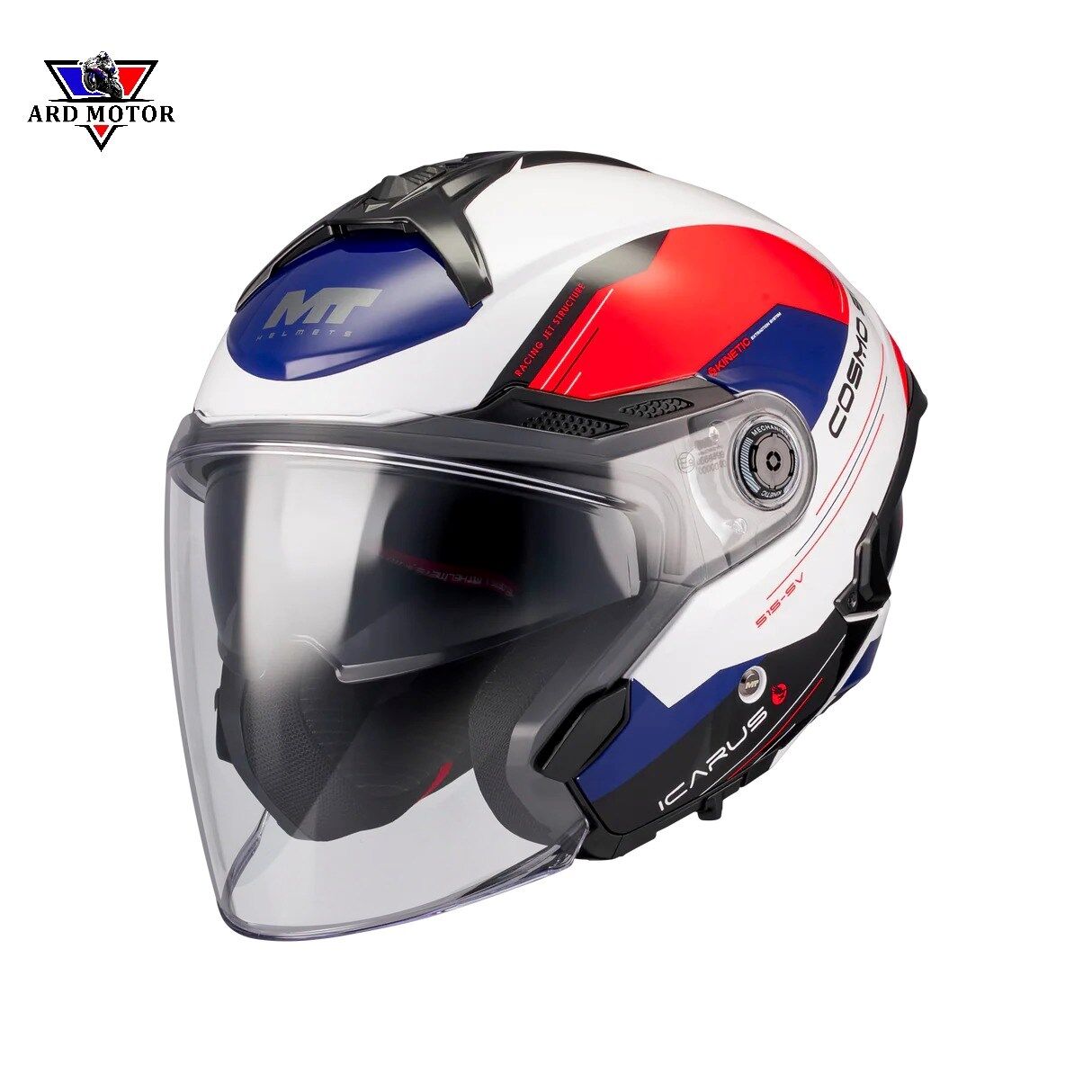 MT HELMETS COSMO SV ICARUS A5 PARLAK GÜNEŞ VİZÖRLÜ KASK