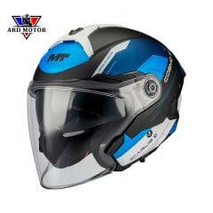 MT HELMETS COSMO SV ICARUS B7 MAT GÜNEŞ VİZÖRLÜ YARIM KASK
