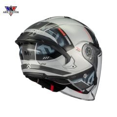 MT HELMETS COSMO SV ARROW C2 PARLAK GÜNEŞ VİZÖRLÜ YARIM KASK